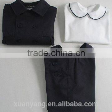 100% Cotton Woven Farbric New Fashion Suit Two Pieces Children Clothes photo-2