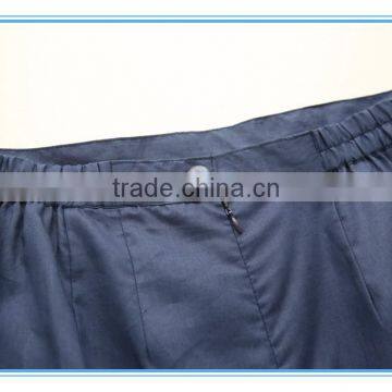 Linen Long Sleeve Royal Formal Women Skirt Suit With Organza Fabric photo-6