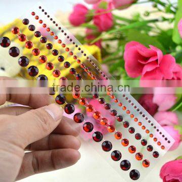 Bling Multicolor Gem Rhinestone Sticker Sheet With Self Adhesive for Scrapbooking Embellishments and Crafts photo-6
