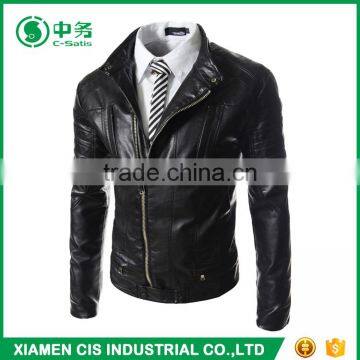 Wholesale Fashion Slim Fit Pelle Pelle Leather Jackets for Men photo-5