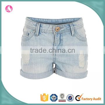 China suppliers summer cotton shorts women jeans shorts women 2016