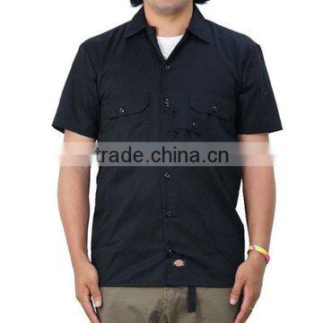 OEM China Factory Dark Color Work Wear Clothes Short Sleeve Durable Work Uniforms for Men photo-2