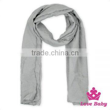 Yiwu Lovebaby Factory Hot Sale Solid Color Linen Polyester Baby Casual Scarf Cashmere For Women photo-3