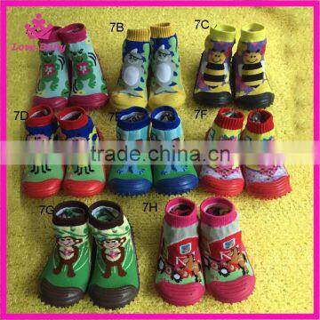 Animal Adorable Cartoon Knitting Cotton Unisex Kids Rubber Shoes Children Anti-slip Fancy Shoes