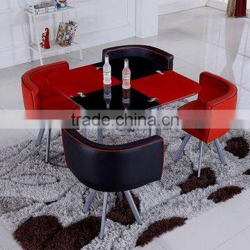 Simple style dining table set / luxury sectional dining table and chair