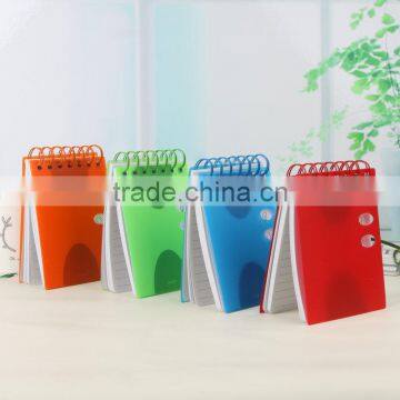 PP Hollow Cover Small Notebook Wire-o Binding Memo Pad photo-2