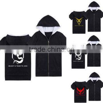 High Quality Pokemon Go Team Valor Team Mystic Team Instinct Hoodies T-shirt