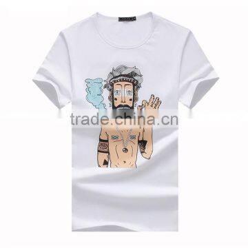 Wholesale Customised Print Design Black Cotton T-shirt For Men,Plain Mens T Shirt photo-4