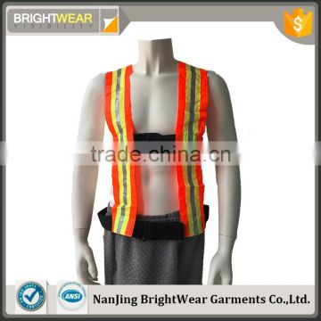 Nylon material reflective work safety man belt with contrast color