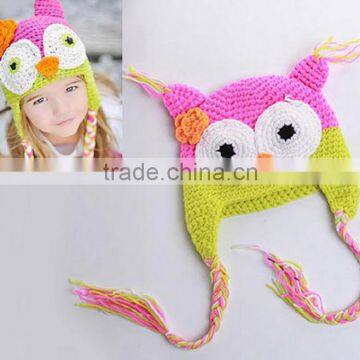 New Design Monster Animal Wool Handmade Photo Props Winter Crochet Baby Hat