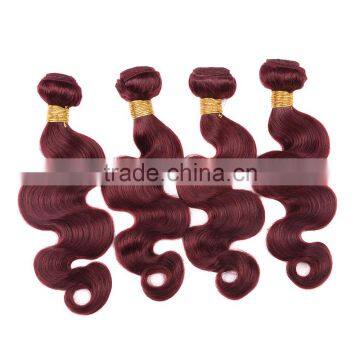 Wholesale China Body Wave Color 99j Hair Weave Red Braiding Hair photo-5
