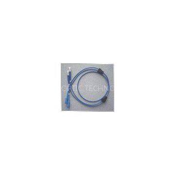Flexible Armoured Blue 6mm (12core) Diameter Singlemode Optical Fiber Patch Cord Gray