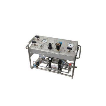 High Pressure Air Driven Nitrogen Gas Booster Testing Machine