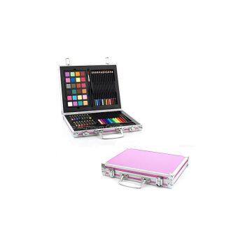 70 Piece Kids Art Set in Pink Aluminum Case