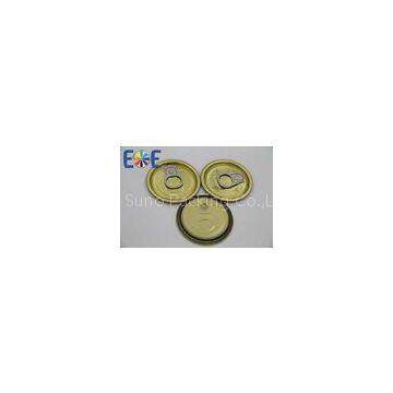 Coffee Pop Top Easy Open Can Lids , Food Grade Oval Vacuum Seal Lids