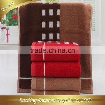 alibaba china manufacturer bamboo towel jacquard yarn dyed gym towel 25*80 cm