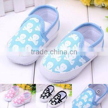 printed skeleton pattern infant shoes