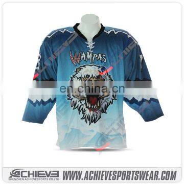 Athletic Custom Hockey Gear Sublimated Team Game Hockey Jerseys Whosale Practice Hockey Uniform photo-2