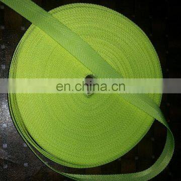 Yellow 100% Nylon webbing tape
