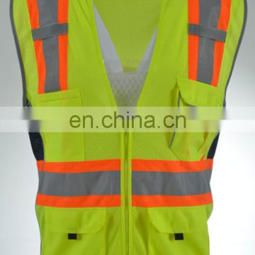 Safety Mesh Vest with ANSI Silver TC Tape