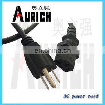 American Standard ac Power Cord Heat Resistant Electric Wire Hollow Pin Insulated Cable Retractable Power Extension Cord