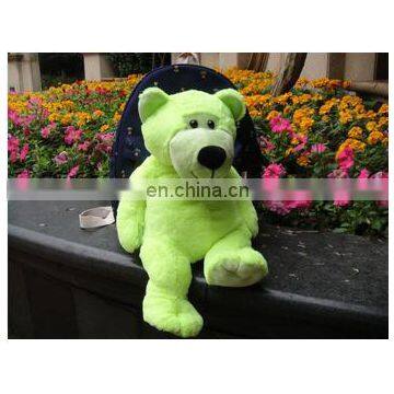 High quality soft cute green teddy bear plush toys valentine toys