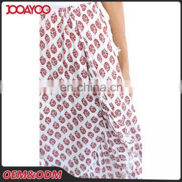 Mature Women Print Floral Maxi Skirt Latest Long Skirt Design