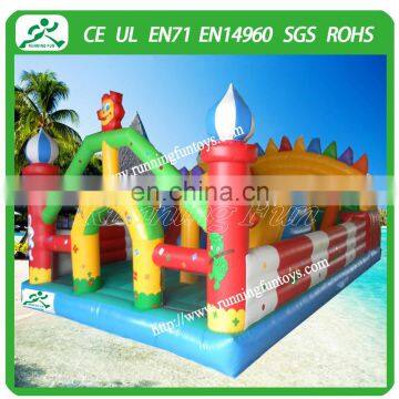 Commercial inflatable amusement park with flower/rabbit/frog/Sun/tortoise