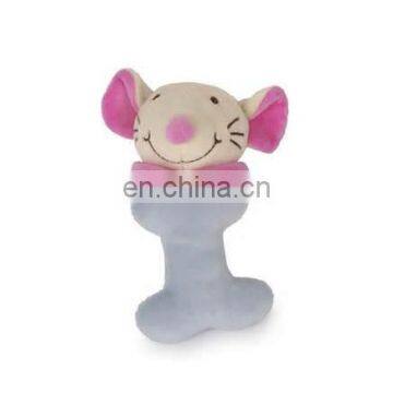 Baby toys Lovely mouse plush rattle baby rattle