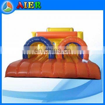 large Jump Orange jungle inflatable obstacle course for sale