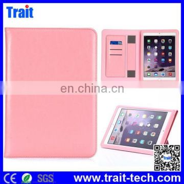 Soft Felling Cheap Price With Leather Wallet Case for iPad Air2