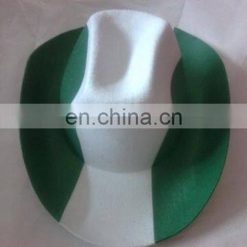 wide Germany flat brim hat/Italy flag hat/flag fedora hat