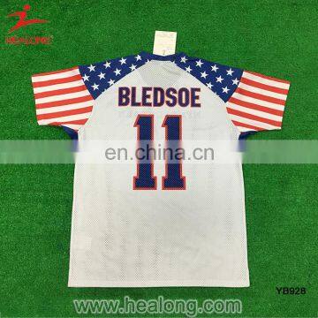 Full Sublimation Cut And Sew Mesh Rugby National Football Jersey Wear Tee Shirts photo-2