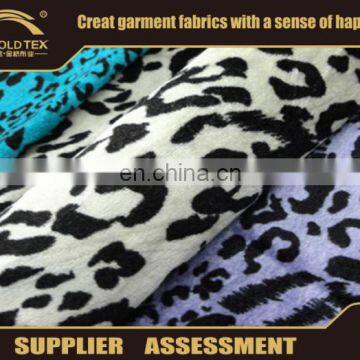 Textile Usage Sofa High Velour Fabric Leopard Design Pattern Fashion Fabric