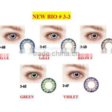 New Bio disposable soft color contact lenses/ wholesale colored contacts good quality made in Korea