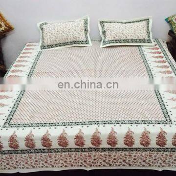 hot saling colorfull indian bedsheets handmade