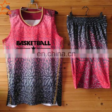 new design 2016 latest custom basketball jersey uniforms china