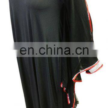 Dubai Burkha Designs 2017 / Arabic Islamic Wear Abaya 2017 / Plain Strip Abhaya Burqa (dubai Abaya 2017) photo-5