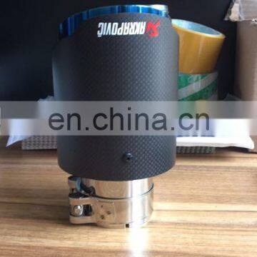 Carbon Fiber Akrapovic exhaust tip car part universal tip