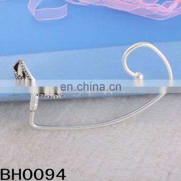 fashion crystal metal high-heel shoes hanger bag