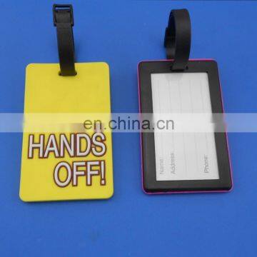 hands off luggage with insert card luggage bag tag