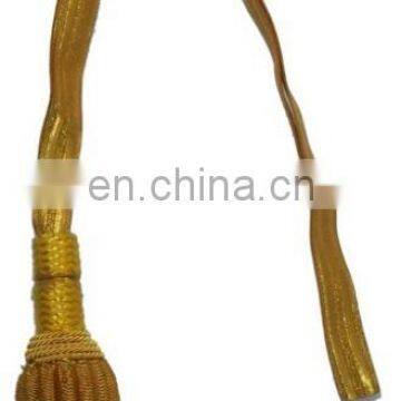 Leather Strap Sword Knot Portepee | Golden Sword Knots | German Sword Knot | Portepee Sword Knot | Uniform Accoutrements photo-6