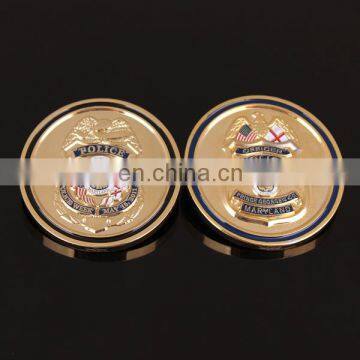 Custom metal coin gold