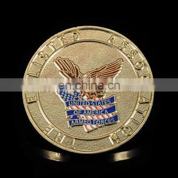 gold plated customized challenge souvenir american gold eagle coin