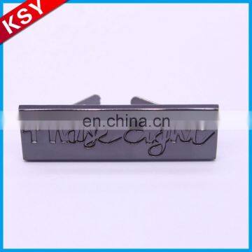 Custom Metal Garment Clothing Labels With Engraved Logo photo-6