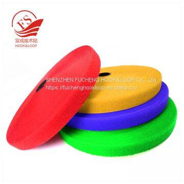 Buy direct from china manufacturer colorful sew on hook and loop tape