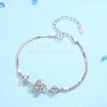 New Design Crystal Bracelet Silver Jewelry Hotsale