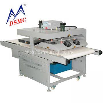 Line type cold and hot hydraulic heat press transfer machine