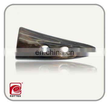 Natural Cow Horns Dark Brown Horn Toggle Button Made of Resin/polyester Material photo-3