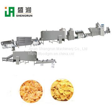 Automatic Corn Flakes Product Cereal Breakfast Extruding Making Machine